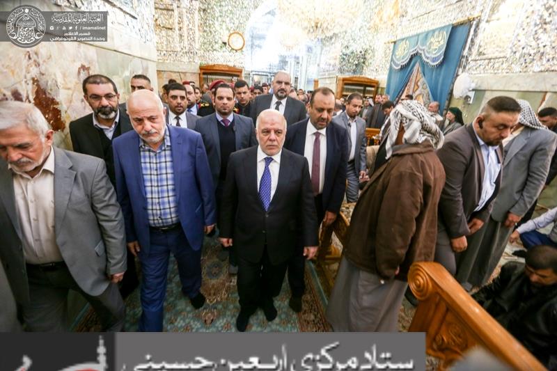 The Iraqi Prime Minister visited the Holy Shrine of Imam Ali (PBUH).