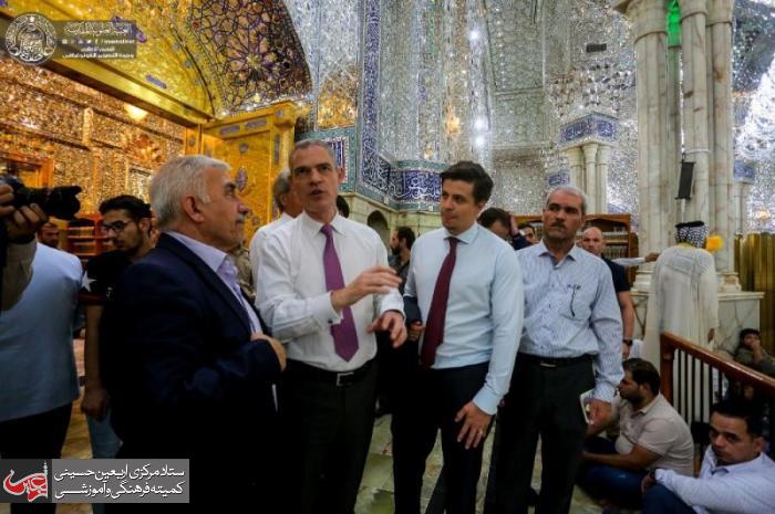 The French Ambassador in Iraq Visited the Holy Shrine of Imam Ali (PBUH).
