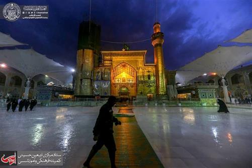 Sleet and Rain Showers in the Holy Shrine of Imam Ali (PBUH)