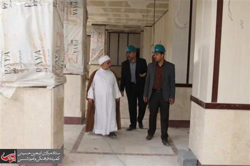 A delegation of Alavi Holy Shrine's officials Views the New Place for al-Rawdha al-Haidaryah Library.