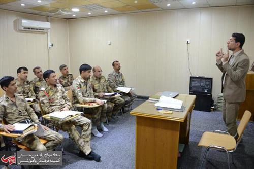 The Alavi Holy Shrine Gives a Quranic Course to the Iraqi Border Guards.