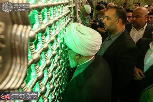 The Custodian and Officials of the Holy Shrine of Imam Hussein (PBUH) Visited the Holy Shrine of Imam Ali (PBUH). 