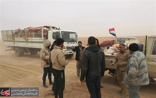 The al-Abbas's (p) holy shrine sends its assistance to the security units stationed at the Iraqi-Syrian border.