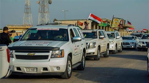  Voluntary taxi drivers transport Arbaeen Hussainni pilgrims for free in Iraq.
