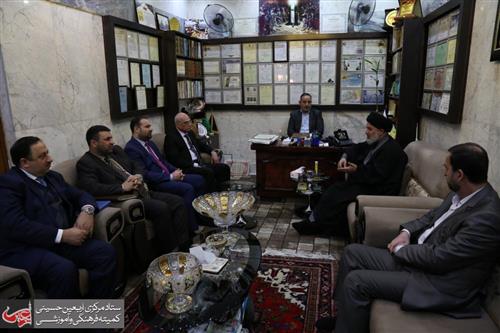 A delegation from Iraq's Office of Financial Supervision visits the al-Abbas's (p) holy shrine.