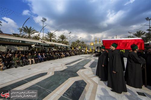 The holy shrines of Karbala organize solemn decrees for a symbolic funeral for the martyrs of the Iraqi security forces.