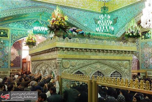 Iraqi Shrine Defenders Attend Razavi Holy Shrine.