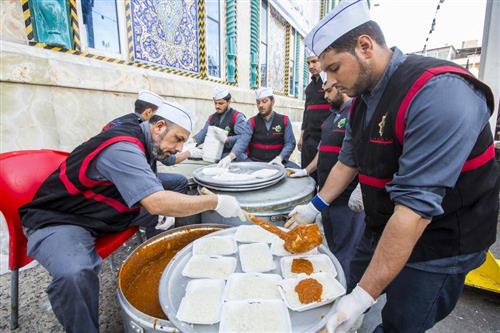 The host restaurant "Madeef" of Aba al-Fadl al-Abbas(PBUH) still provide food to the visitors of Arba'een.