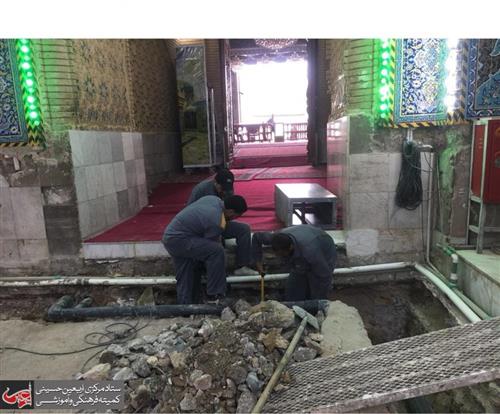 Completion of the infrastructure works of the sanctuary of Aba al-Fadl al-Abbas (peace be upon him).