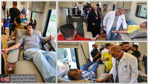  Imam Hussain Shrine organizes blood donation campaign for children with cancer.