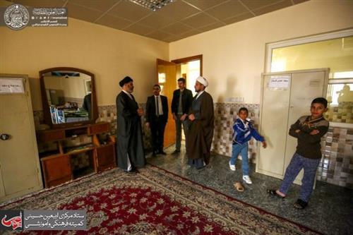 A delegation from Imam Ali(AS) Holy Shrine visits an orphanage in Najaf Ashraf.