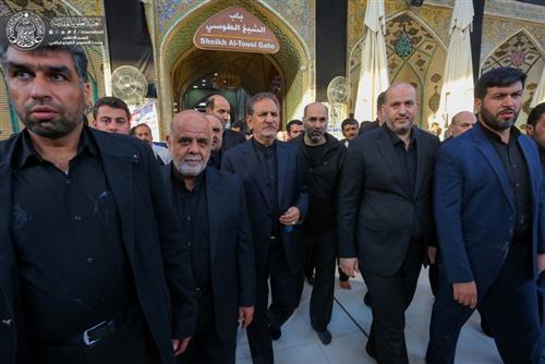 Iranian Vice President visited Alavi Holy Shrine.