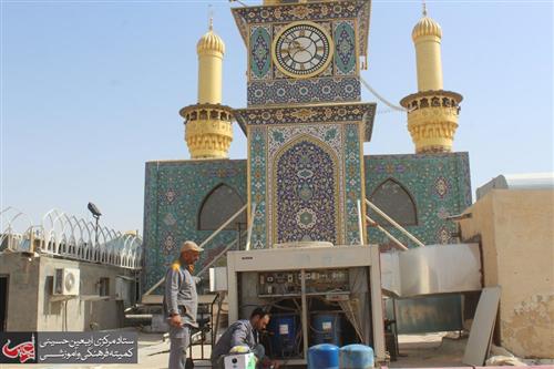 Completion of the maintenance of the central air conditioning system of the al-Abbas's (p) holy shrine.