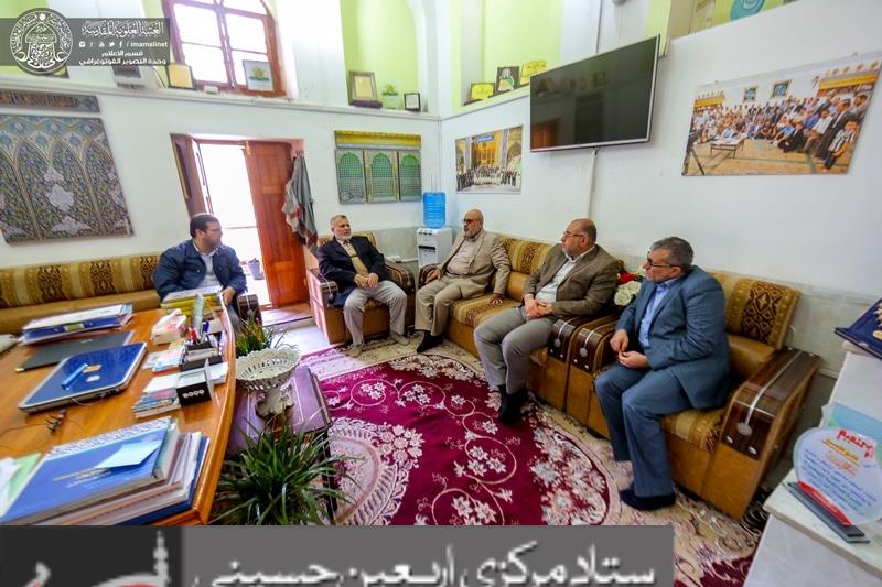 A Delegation from al-Yateem (Orphan) Charitable Association Met with the Head of the Media Department at Alavi Holy Shrine.