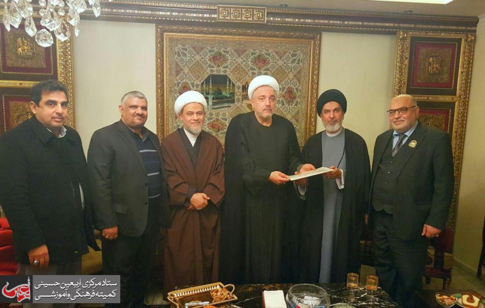 A delegation from the Karbala holy shrines invite the Lebanese dignitaries to participate in the World Cultural Festival of Martyrdom's Spring.
