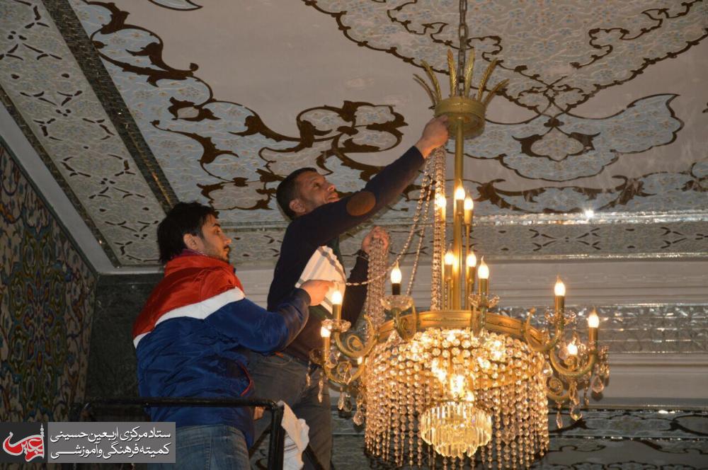 The al-Abbas's (p) holy shrine rehabilitates the electrical and acoustic systems of the shrine of Lady Zaynab (PBUH).