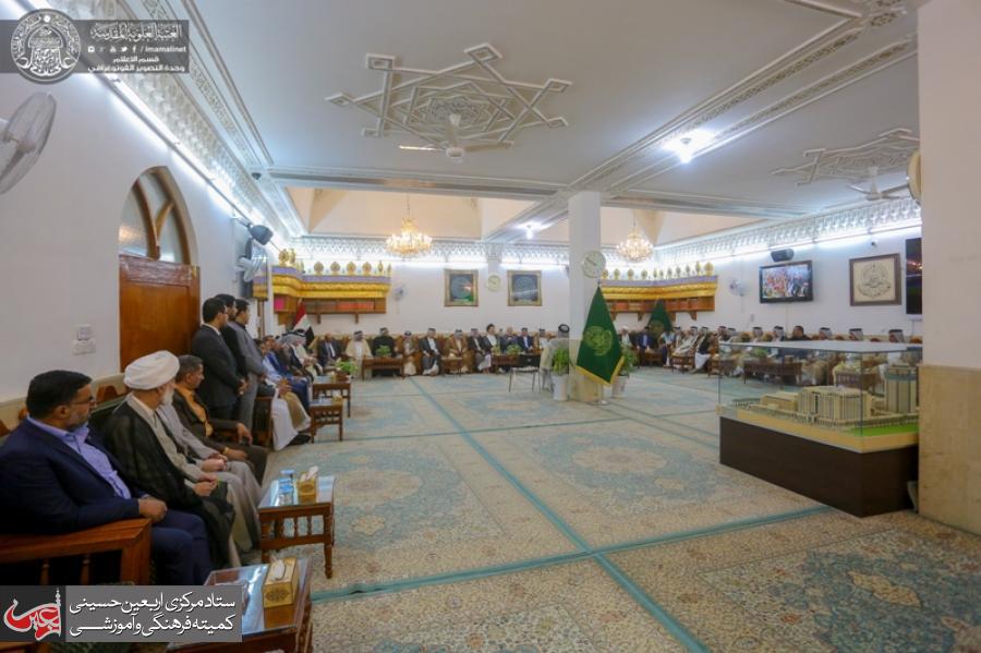 The Secretary General of the Holy Shrine of Imam Ali (PBUH) Meets a Group of Iraqi Dignitaries. 