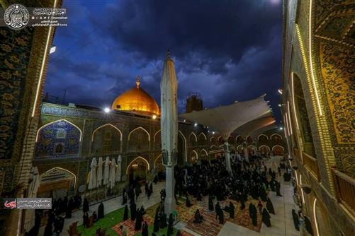 Alavi Holy Shrine in a Rainy Day