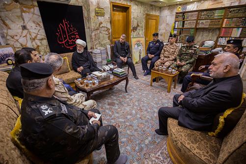 The Iraqi minister of Interior visits Imam Hussein(AS) Holy Shrine.